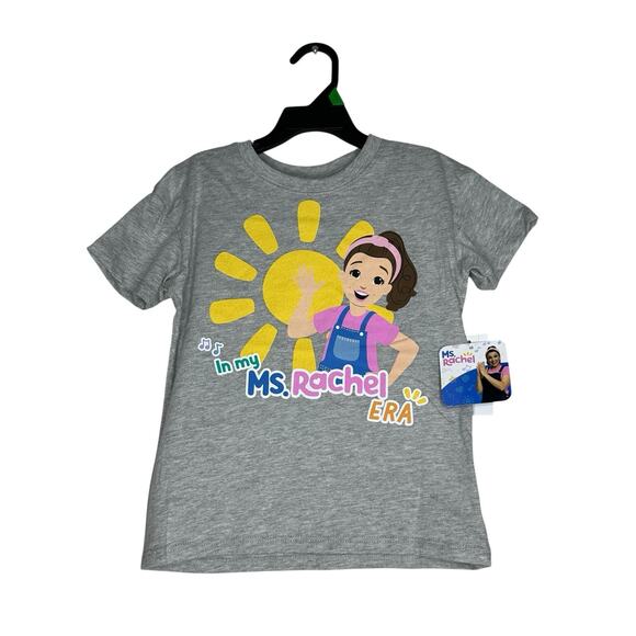 In My MS RACHEL Era Grey T Shirt Ms Rachel Toddler 5T New - Picture 2 of 6